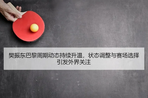 樊振东巴黎周期动态持续升温，状态调整与赛场选择引发外界关注